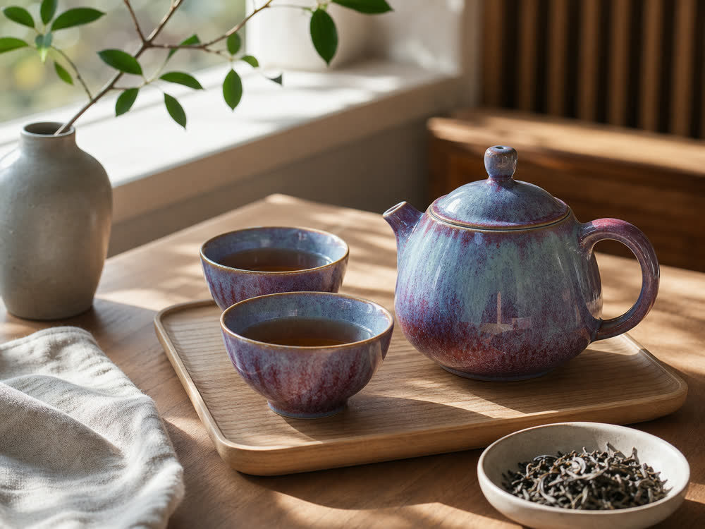 Jun Porcelain Tea Ware: One Kiln, Many Colors