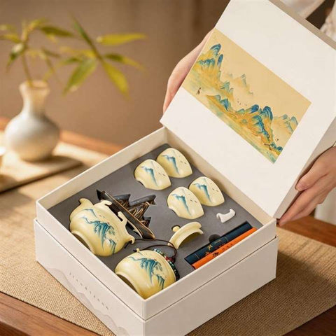 Landscape Hand Teapot Set
