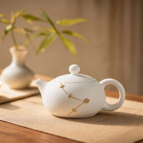 White Porcelain Chinese Tea Set