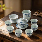 Blue Bamboo Chinese Tea Set