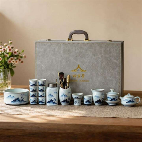 Blue and White Gongfu Tea Set