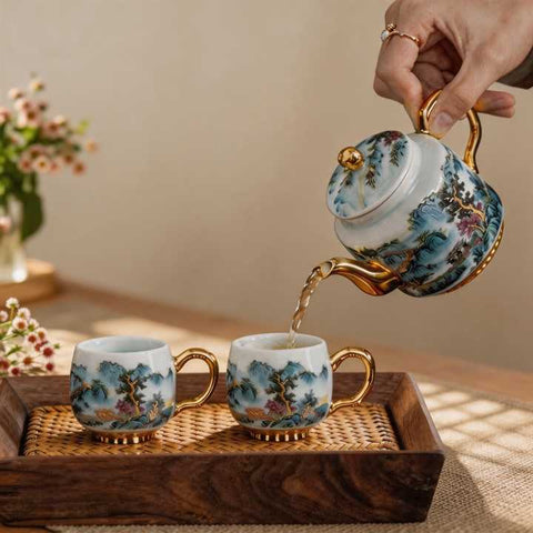 Landscape Chinese Tea Set