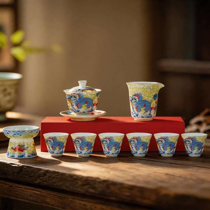 Qilin Gaiwan Tea Set Gift