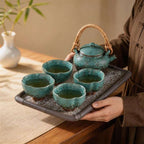 Reactive Glaze Tea Set Gift