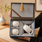 White Porcelain Chinese Tea Set