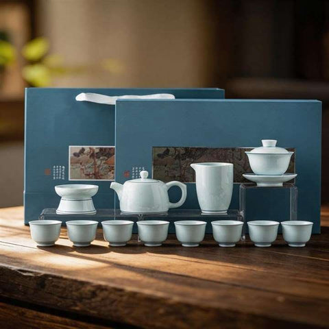 Blue Bamboo Chinese Tea Set