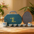 Hand Painted Travel Tea Set
