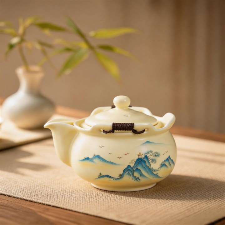 Landscape Hand Teapot Set