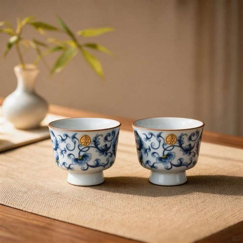 Blue and White Travel Tea Set