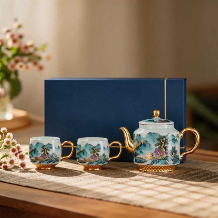 Landscape Chinese Tea Set