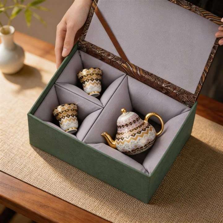 Dunhuang Enamel Tea Set