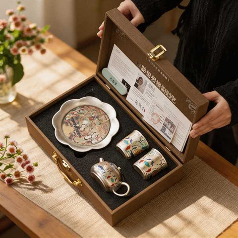 Dunhuang Silver Tea Set