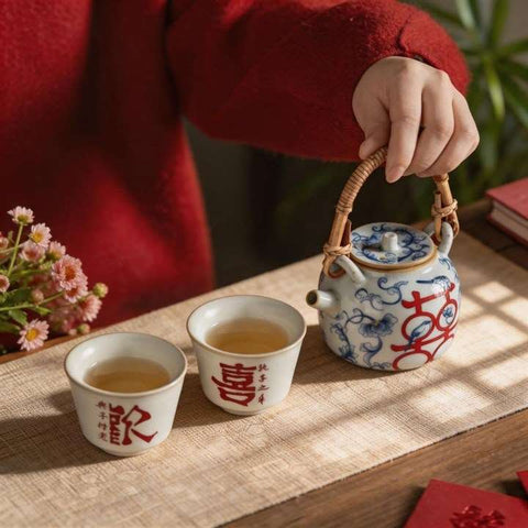 Double Happiness Tea Set