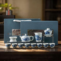 Blue Bamboo Chinese Tea Set