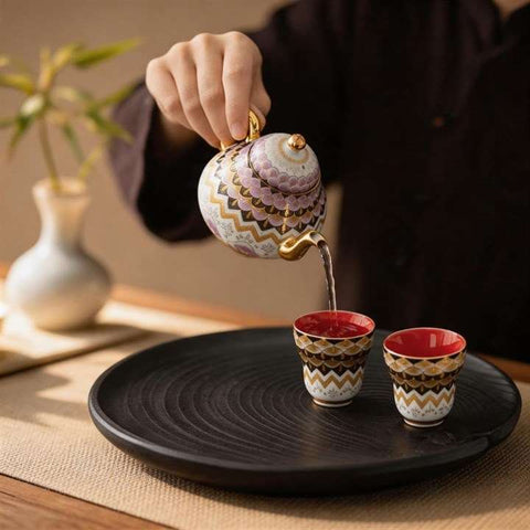 Dunhuang Enamel Tea Set