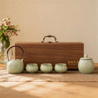 Ru Kiln Wooden Box Tea Set