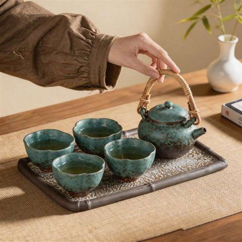 Reactive Glaze Tea Set Gift