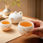 White Porcelain Chinese Tea Set