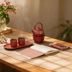 Red Wedding Chinese Tea Set