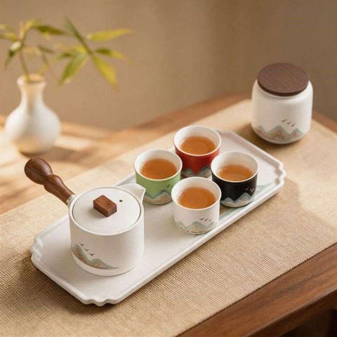 Mountain Landscape Tea Set