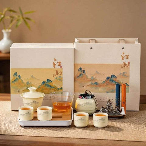 Landscape Hand Teapot Set