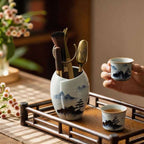 Blue and White Gongfu Tea Set