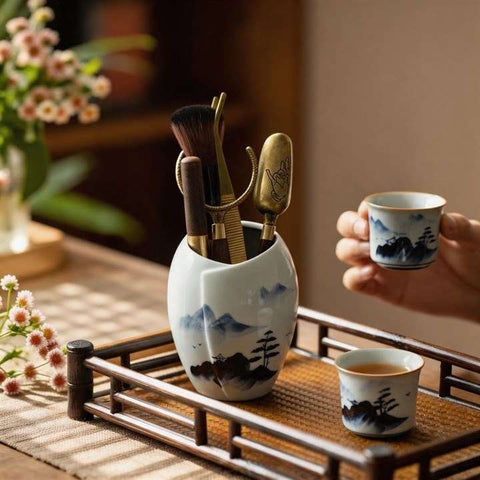 Blue and White Gongfu Tea Set