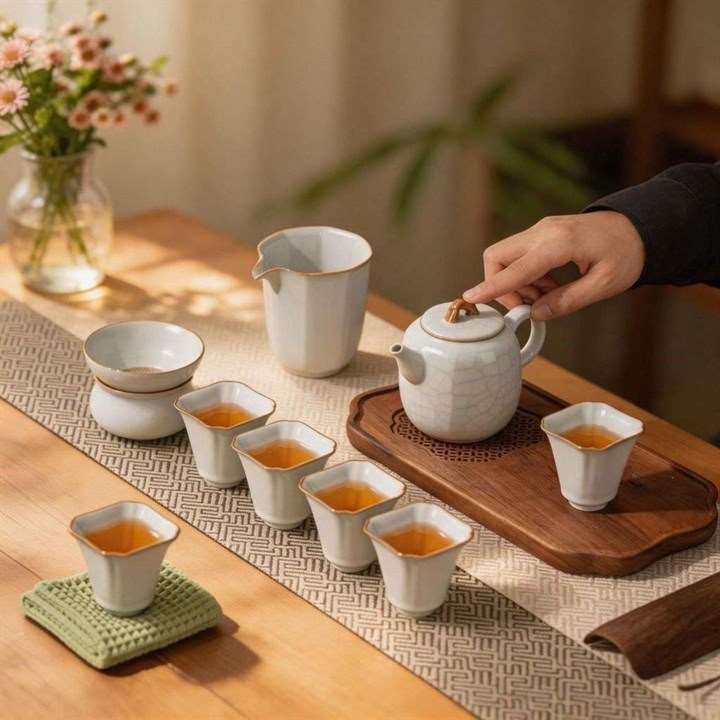 Ru Kiln Travel Tea Set