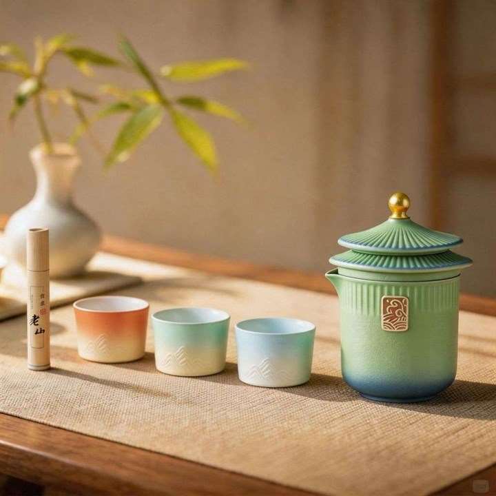 Temple Inspired Tea Set Gift